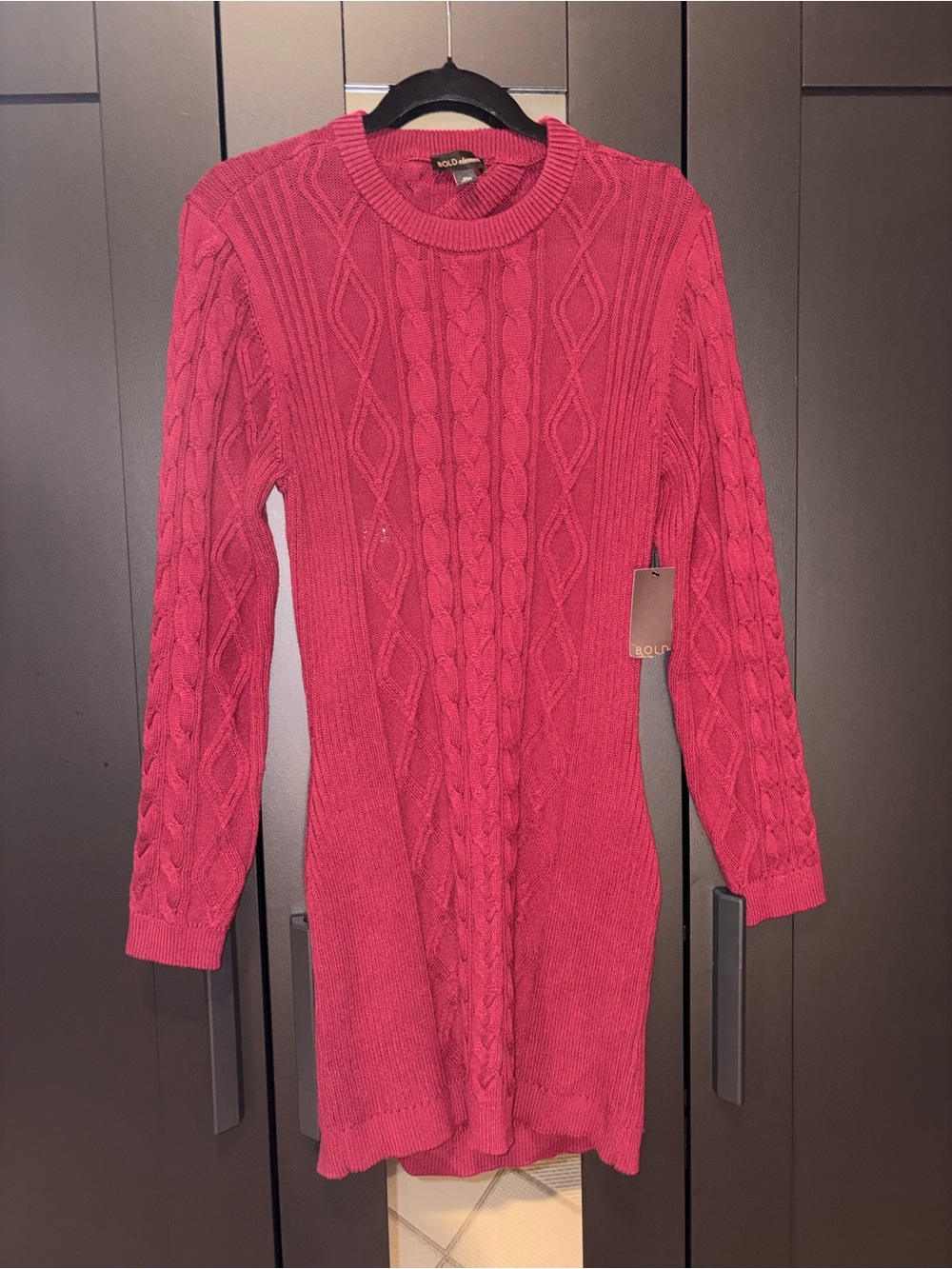 Burgundy Sweater Dress